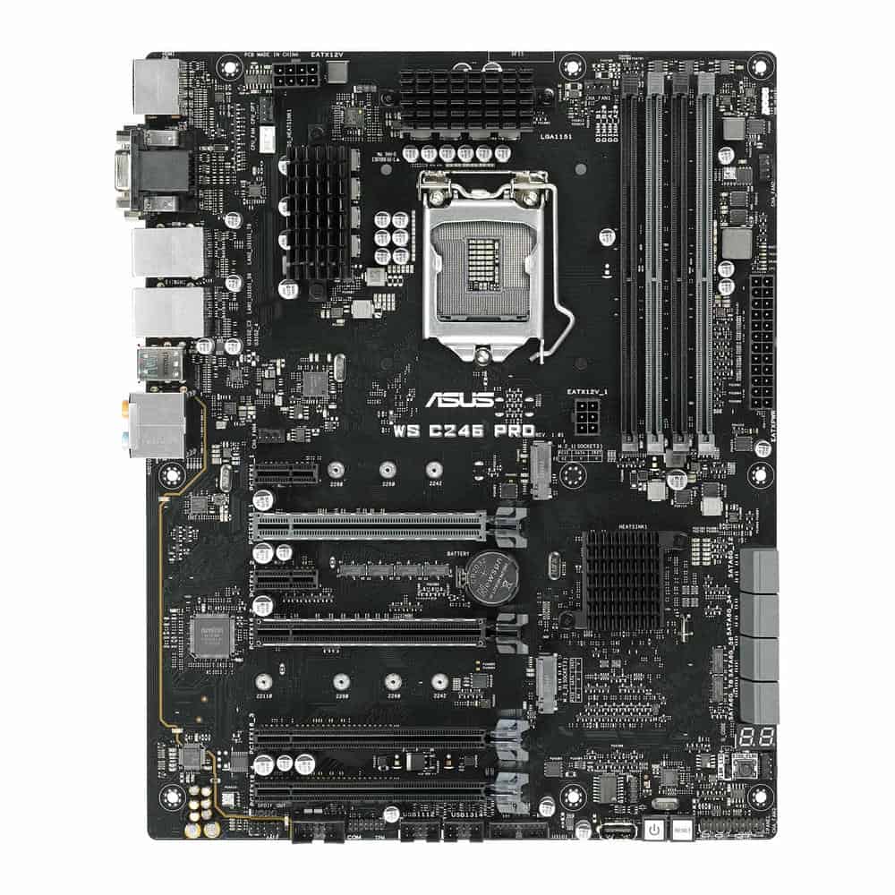 (image for) ASUS Intel Xeon E WS C246 PRO ATX Workstation Motherboard